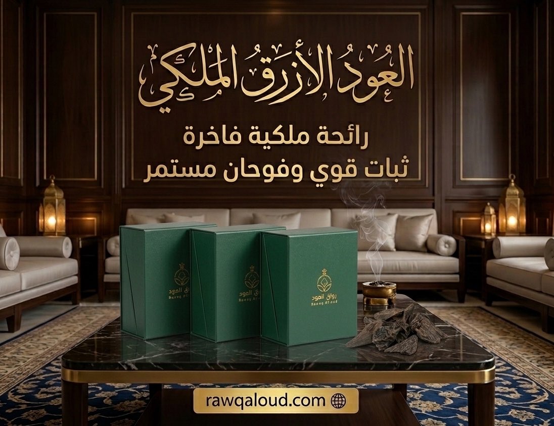 rawqaloud's tweet photo. 👑 العود الأزرق الملكي

رائحة ملكية فاخرة تجمع بين الأصالة والتميز، بثبات قوي وفوحان يدوم لساعات.
اكتشف تجربة مختلفة مع العود الأزرق الملكي من رواق العود.

🌐 https://t.co/BYTJ1flN8B

#رواق_العود #عود #دهن_عود #بخور #السعودية https://t.co/Y3sx4maFCM
