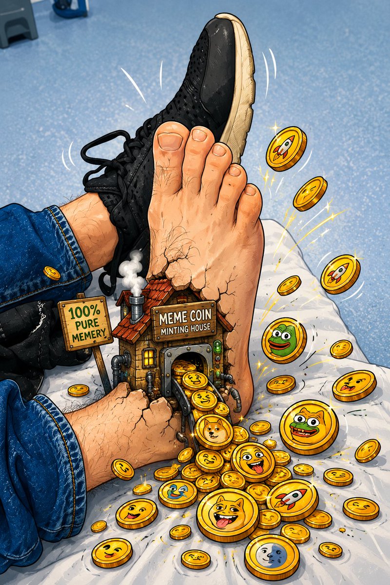 Broke__Foot's tweet photo. Broke my ankle. Minted a meme.

@elonmusk, this foot is either going to Mars or limping on Solana.

$BROKE #BrokeFoot #Solana #Memecoin #PumpFun https://t.co/3qTr5dtyQT