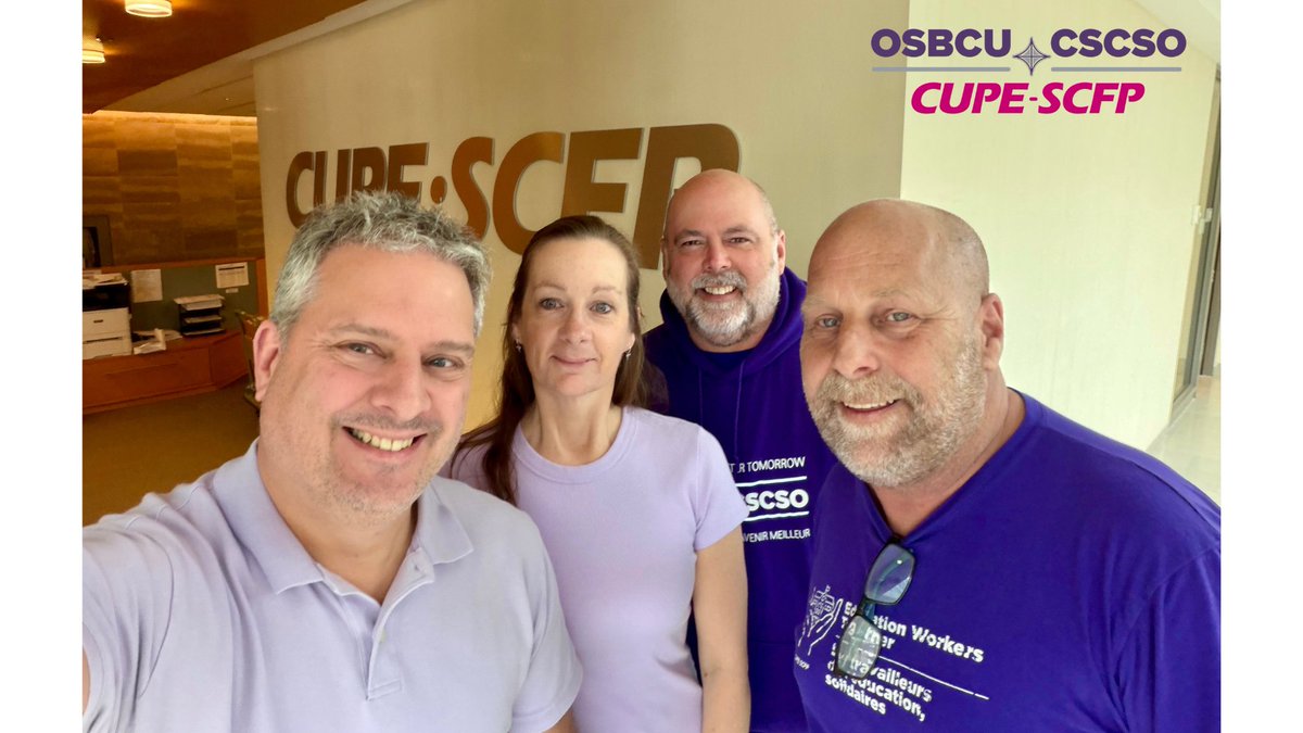 osbcucscso's tweet photo. Solidarity is not just a word — it is showing up ✊
57,000 education workers stand with OPSEU/SEFPO members — fighting for fair wages and an end to chronic underfunding. 💜
Find a picket line: https://t.co/pL8S77I0ay
#WorthFightingFor #OPSEU #OSBCU #OnLab #CUPE #CUPEONTARIO #OFL https://t.co/F3iTC9nKYt