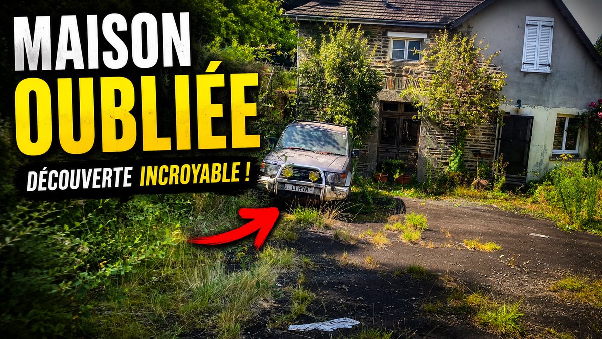 LECONTEKevin's tweet photo. 🚨 NOUVELLE VIDÉO ! 
Aujourd’hui, nouvelle exploration urbex dans un lieu abandonné totalement envahi par la nature… 🌿
Au bout d’un chemin oublié, nous découvrons une maison figée dans le temps avec une voiture encore présente devant l’entrée.
👉 https://t.co/ENfzxl13OO https://t.co/3bd3Dh7E3r