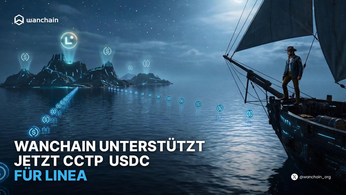 WanchainDACH's tweet photo. 🚢 Wanchain unterstützt jetzt Circle’s CCTP für USDC!
Mit Circle’s CCTP routet Wanchain USDC-Transfers der Nutzer automatisch über CCTP – sobald die Route verfügbar ist. Schneller, günstiger und nahtlos!
Diese Funktion ist auch für Linea verfügbar 💱
Leinen los & heute bridgen! ⚓
👉 https://t.co/hwUePPVPtx
#Wanchain #USDC #CCTP #Linea #Crypto #DeFi