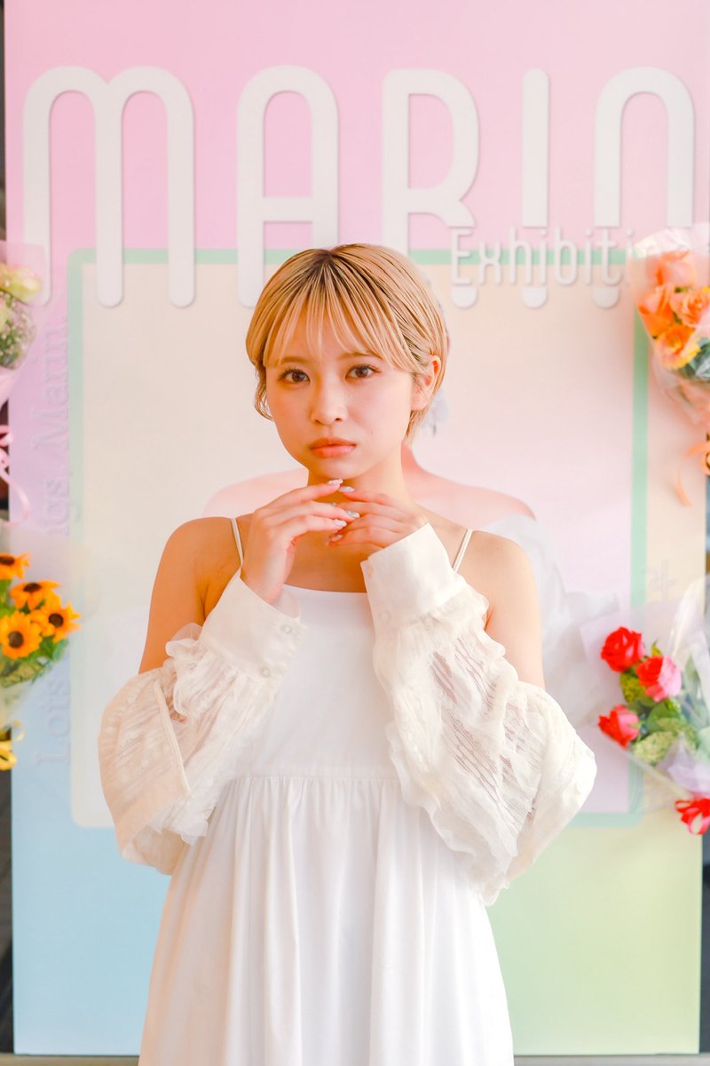 baggio1018f's tweet photo. イロイロまりん展行ってきました😆
色んなまりんちゃんが観れて楽しいです
是非是非お立ち寄りを！

パネルから飛び出したまりんちゃん

@marinEX_2026 
@marin_partner 

#まりん展
#イロイロまりん https://t.co/Fi0h7u5aag