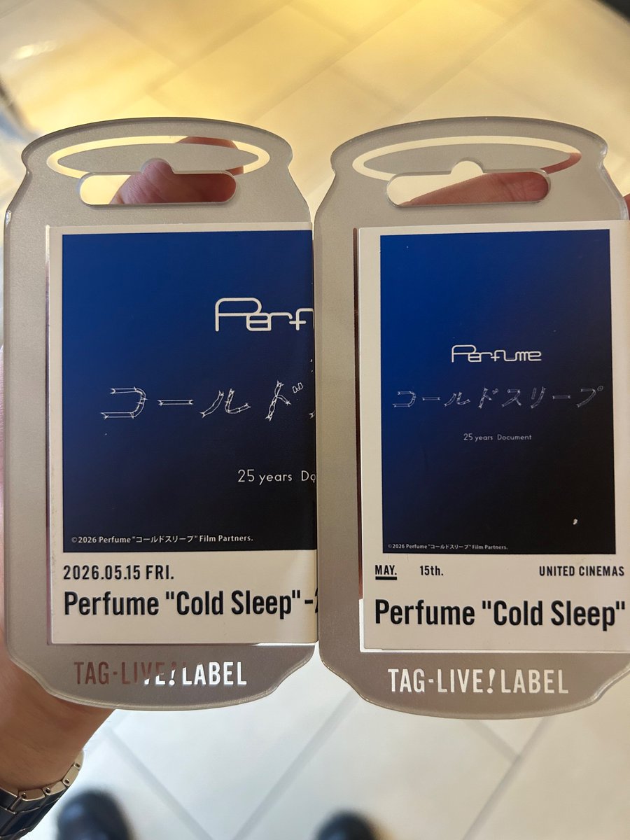 Perfuya's tweet photo. Perfume“コールドスリープ”-25 years Document
3回目鑑賞
（Perfume"コールドスリープ”-25 years Document【FC限定MC】【ライブver.】使用）
#prfm #コールドスリープ https://t.co/mqtBdllbci