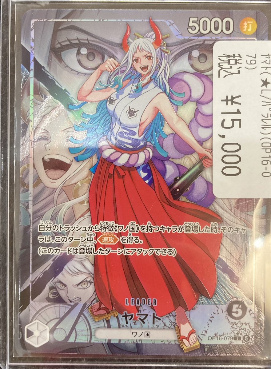 新弾です‼️‼️ ✨ヤマト/リーダーパラレル✨ ¥15,000 🔥ポートガス・D