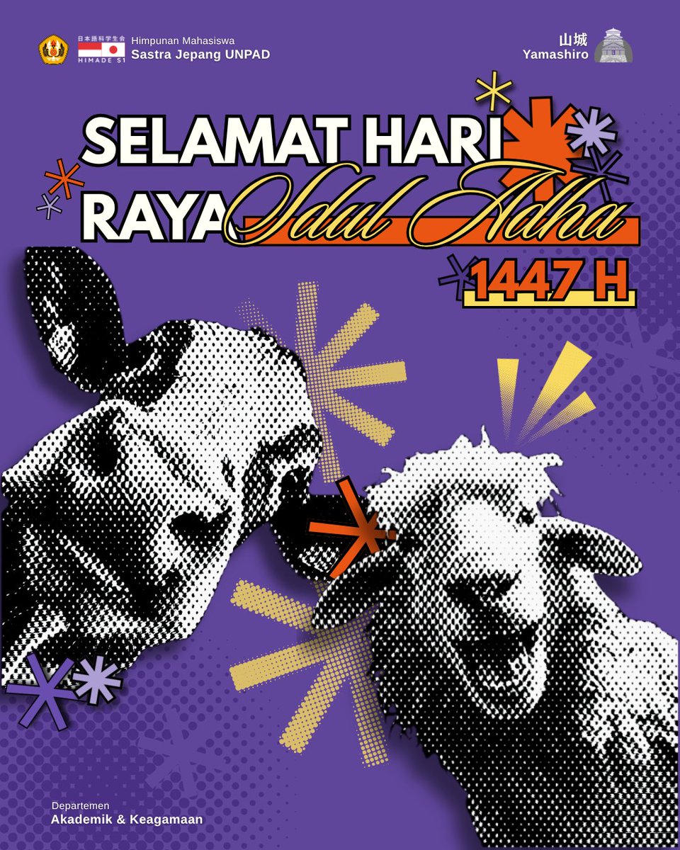himade_unpad's tweet photo. [SELAMAT HARI RAYA IDUL ADHA 1447H]

Kisah Nabi Ibrahim dan Nabi Ismail bukan sekadar cerita,
melainkan pelajaran tentang percaya sepenuhnya kepada kehendak Allah. Dari keikhlasan lahir keberkahan, dari pengorbanan tumbuh kebahagiaan. https://t.co/blOcFjCPFt