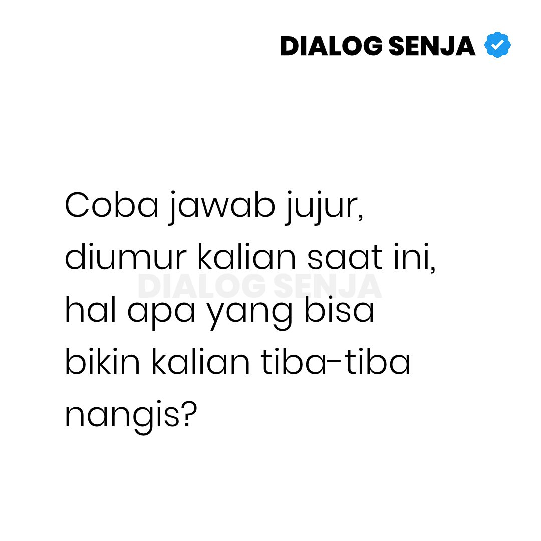 Dialog Senja tweet media
