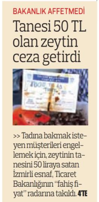 ma_ozdemir's tweet photo. Ticaret Bakanlığımızın #zeytin şovunun gazetelerimizde bugün de sürdürülmesi uygun görülmüş. #Avrasya kıtasında bulunan 92 ülke içinde #enflasyon sıralamasında #İran'dan sonra ikinci #Türkiye'de Ticaret Bakanlığımızın uğraştığı işler bunlar. Kolaylıklar dilerim. https://t.co/iHyQk2F1dx