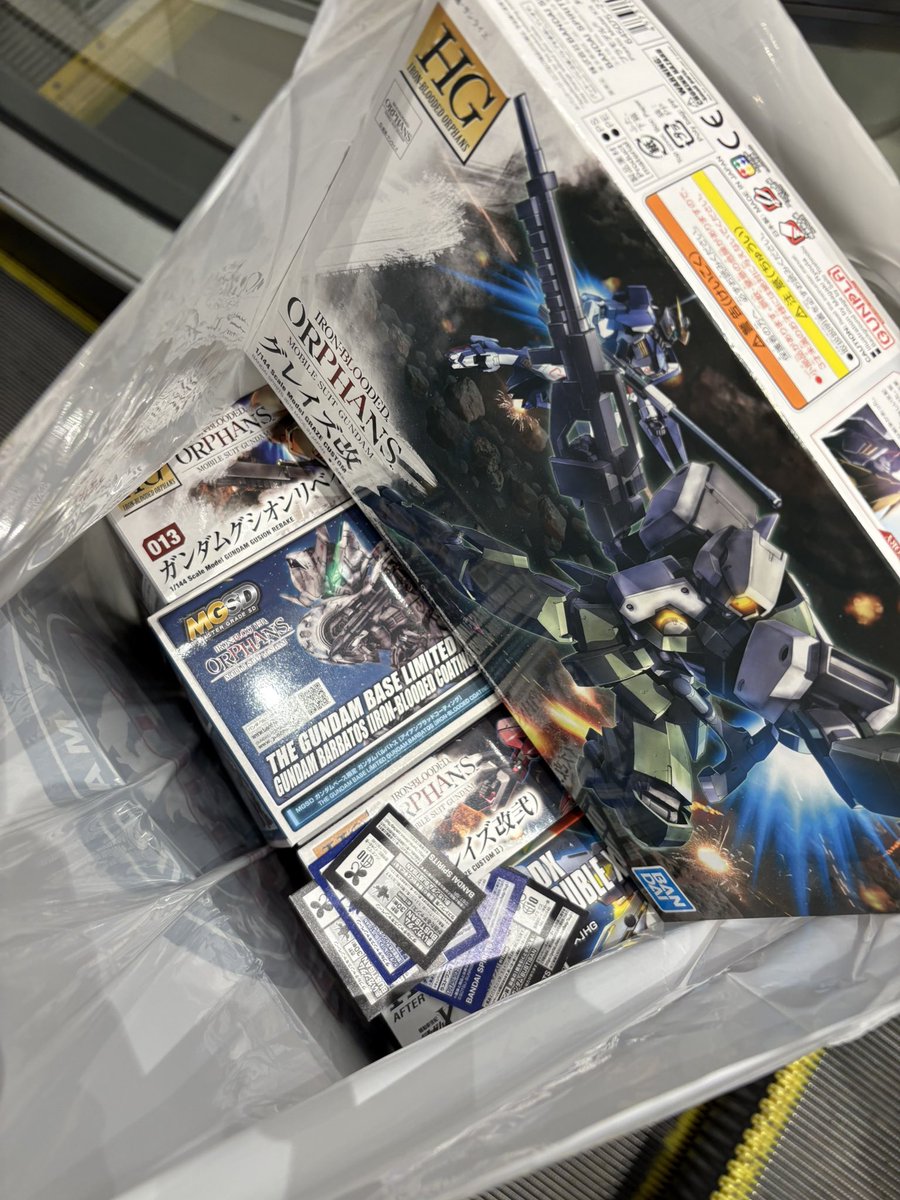 これとダブルオーライザーMG買った。 DXはアスペルさん用。 あとはHG鉄