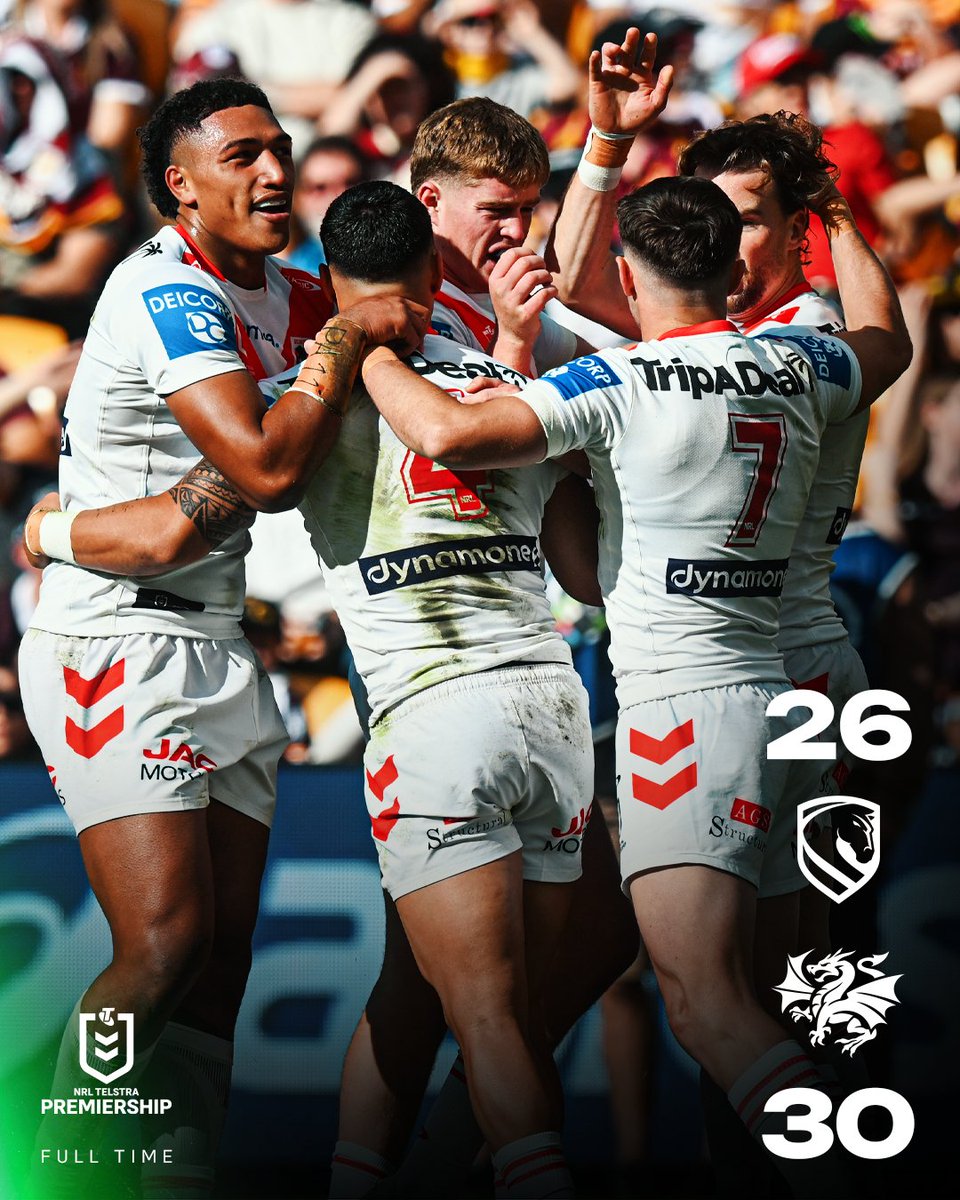 NRL's tweet photo. FIRST WIN 🐲 https://t.co/B0147uVHKF