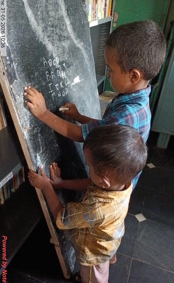 readingkafka's tweet photo. “To learn to read is to light a fire.” - Victor Hugo. 

Little kid with little brother in the rural public library. Cutest! 🌷🌿📚🌱🕊️ https://t.co/ZYwhJeBrC1