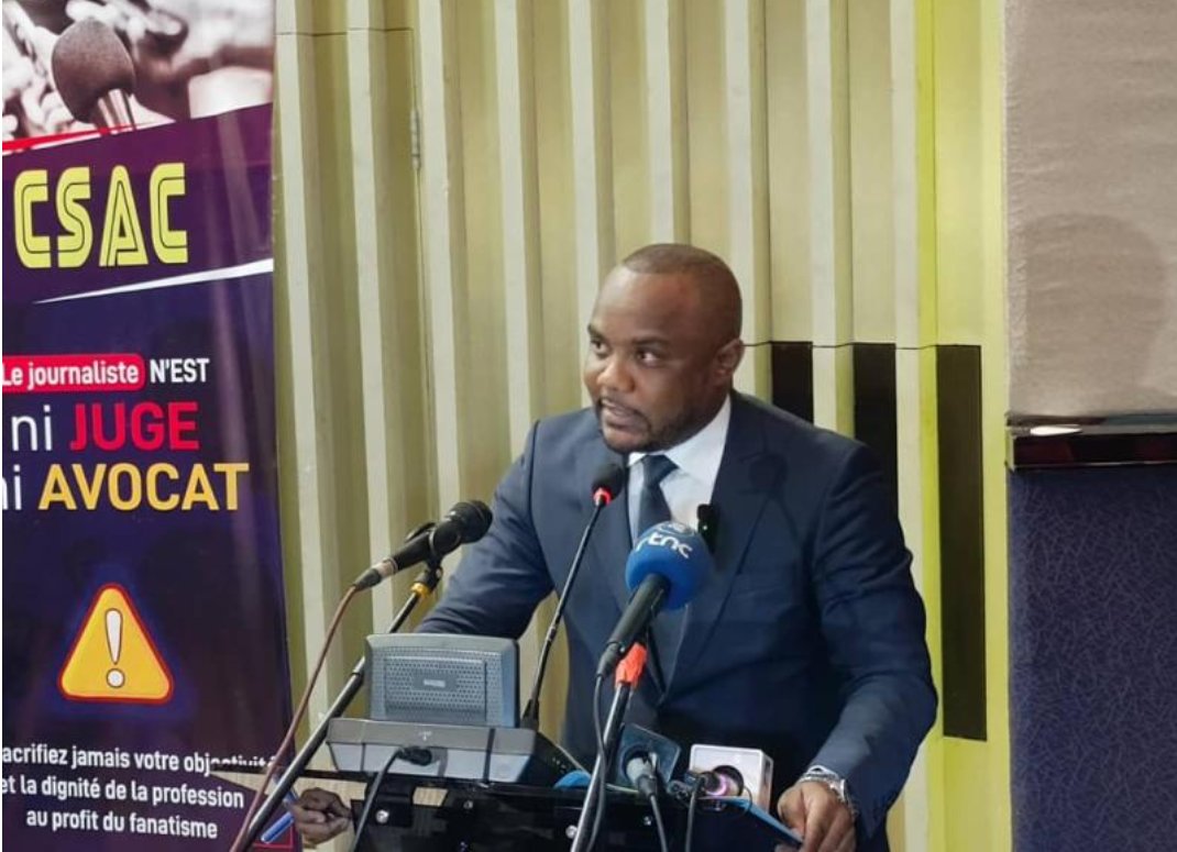 Newscd15's tweet photo. #CSAC : Bosembe insiste sur son indépendance et nie toute influence du pouvoir sur son travail
« Le chef de l'État ne m'a jamais appelé au téléphone pour me poser ne serait-ce qu'une question sur mon travail », a-t-il affirmé, ajoutant que ses échanges avec Félix Tshisekedi se sont toujours limités à des encouragements à « rester ferme ».