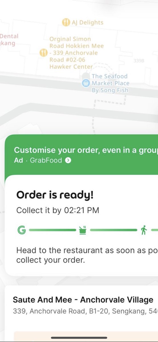 onlielson's tweet photo. @GrabSG my food say ready but not ready to collect, went 2 time, support useless no reply. How? Why they can put ready and make us walk? It time is long I can cancel and order else where, buy myself, is this considered cheating customer? https://t.co/GZk9obVqGn