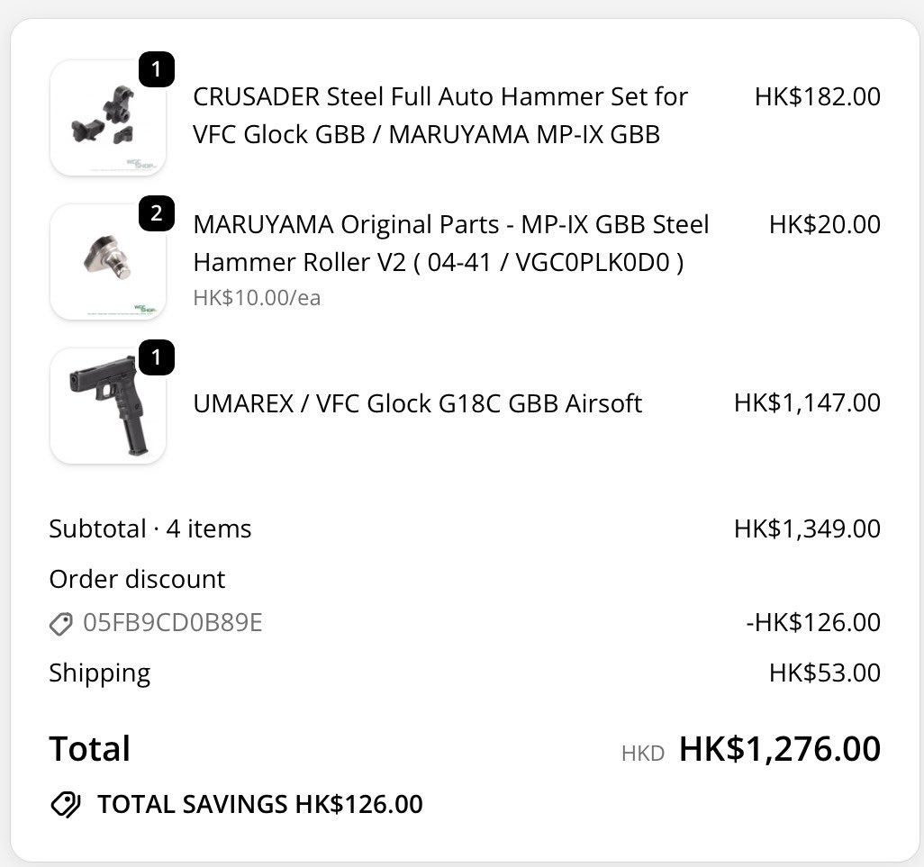 Anomalpha's tweet photo. Bought a Glock 18C https://t.co/9tsHkUP9NO