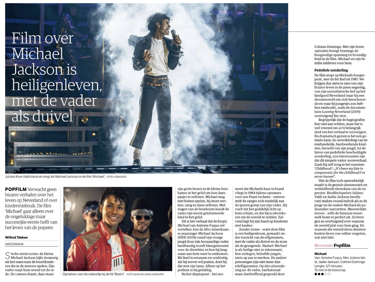 vanberesteyn's tweet photo. Even inlezen over de film van morgenavond #Michael aanv 19.30u. https://t.co/uIqctH5raQ