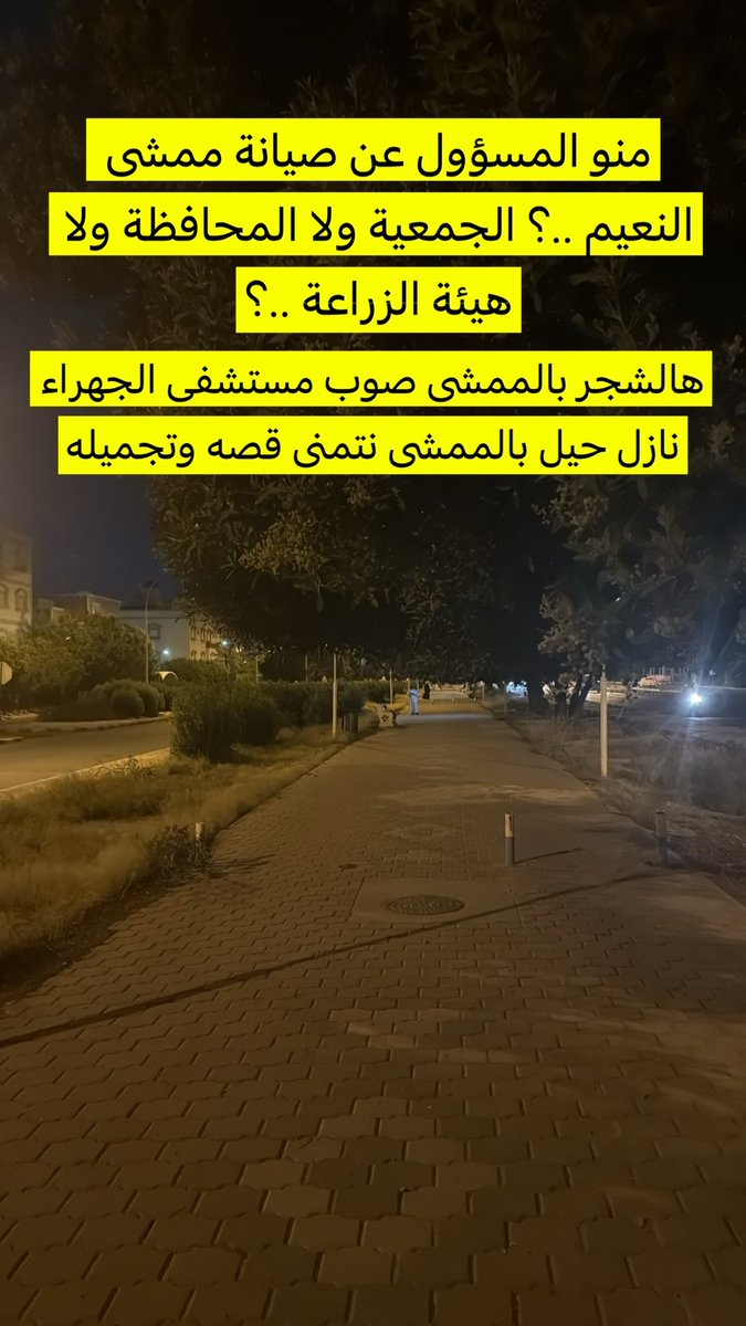 interawe83's tweet photo. نتمنى من الجهات المعنية قص وتجميل الشجر في ممشى النعيم اللي قاعد يضايق بسبب نزوله من يمارس هواية المشي بهذا الممشى

@jahragov_ 
@alnaeemcoop 
@paaf_kwt https://t.co/TwvmesjI9X