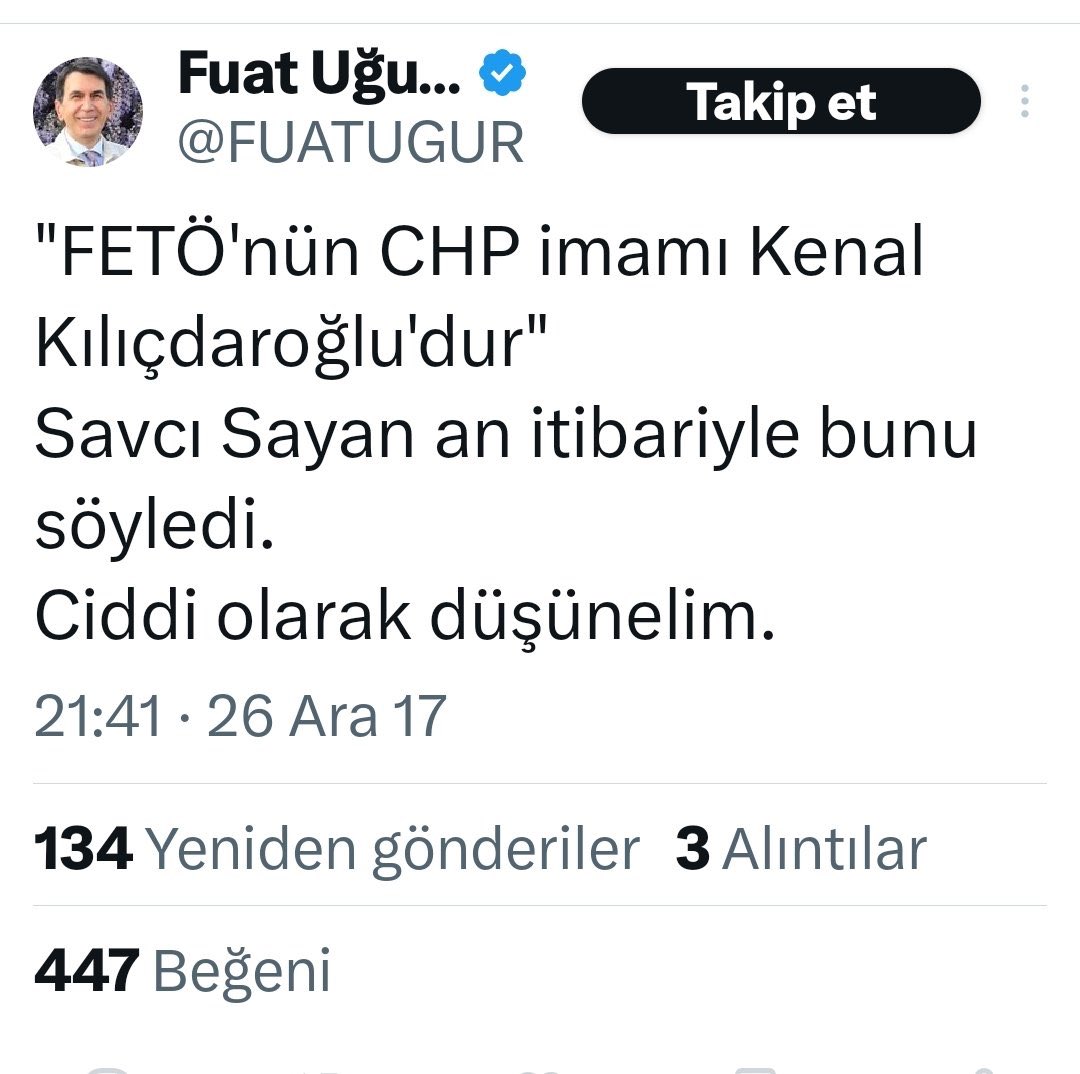 uemek's tweet photo. KK’nın sağ kolu Mahir Polat’ın minnettar olduğu TGRT’nin personeli bakın ne demiş.
“FETÖ’nün CHP imamı Kemal Kılıçdaroğlu’dur.”
Personel beni engellediği için RT edemiyorum. https://t.co/mu0cfj7Y8D