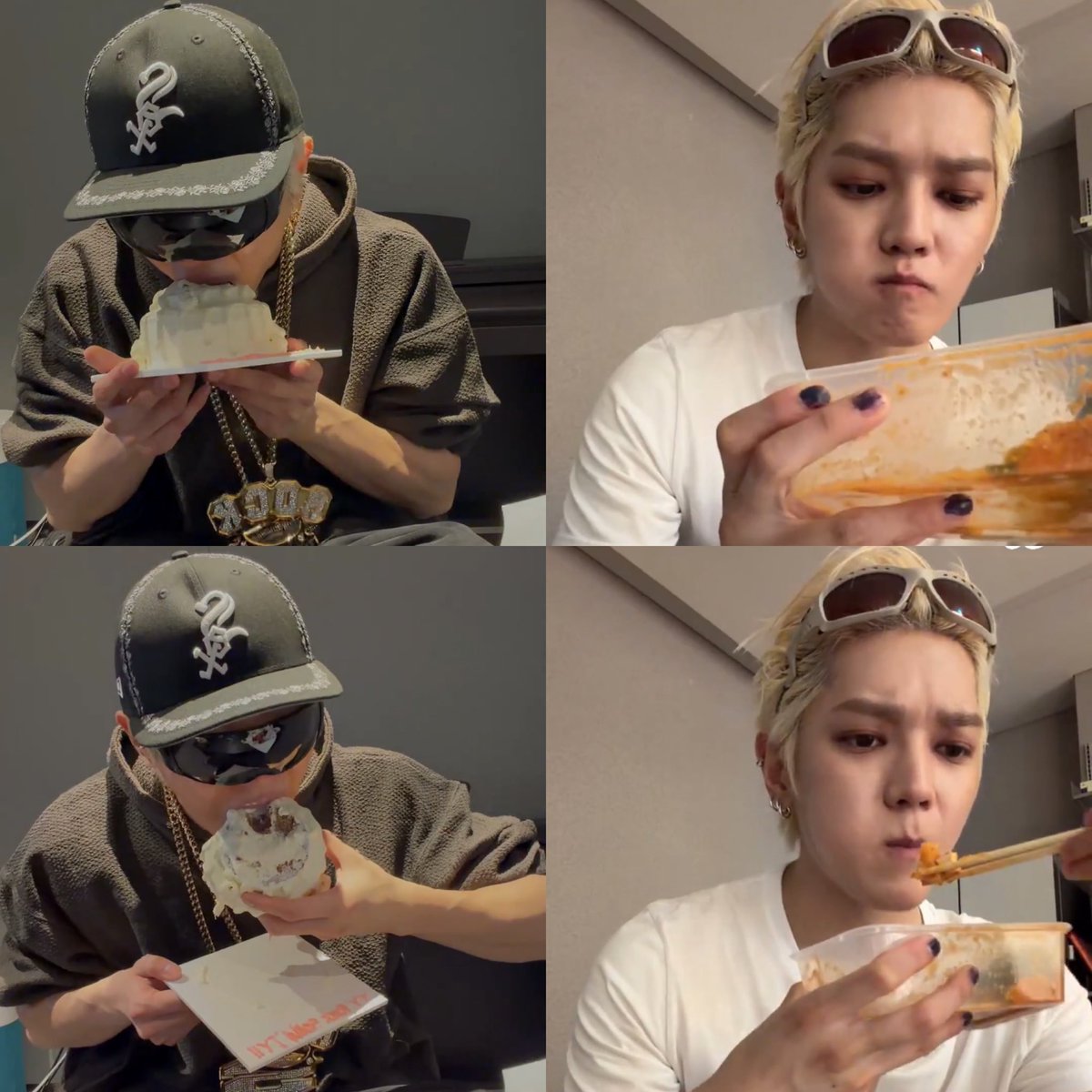 tyongtiwai's tweet photo. กินเค้ก                                                 กินข้าว https://t.co/LKgCwz7wJS