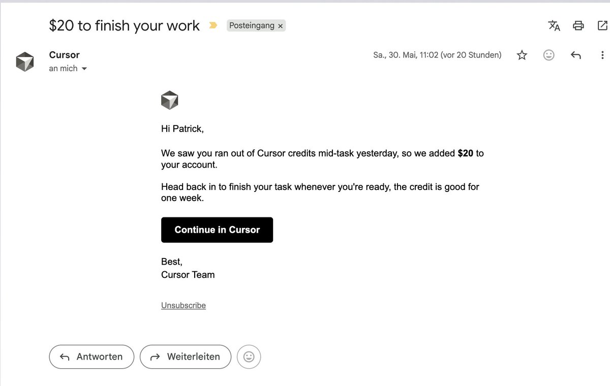Patisenegger's tweet photo. wow. thanks @cursor_ai helping me out. https://t.co/kRaxenmxU9