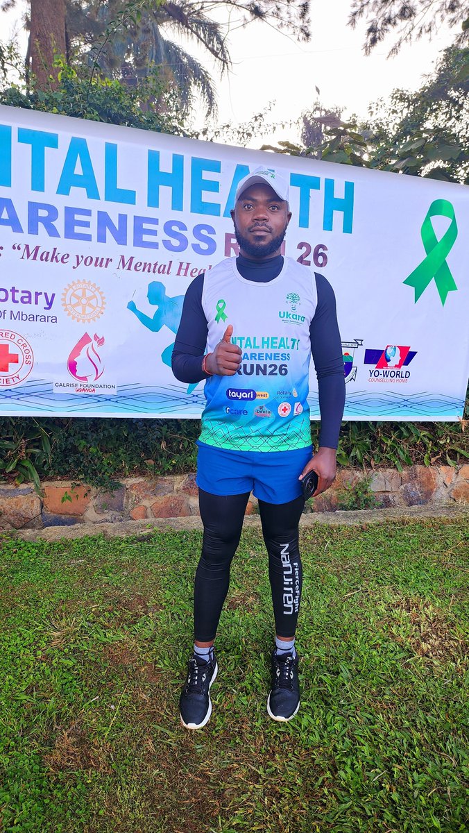 _JMAlex's tweet photo. Today, I proudly participated in the #MentalHealthRun in Mbarara City. Every step was a reminder of the importance of mental wellness, resilience, and supporting one another. Together, we can break the stigma and promote a healthier, happier society. #MentalHealthRun #9KMCompleted #MentalHealthMatters