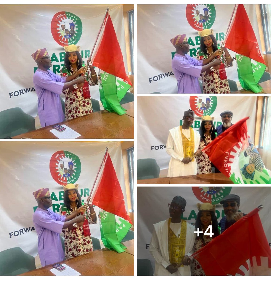 AbureJulius's tweet photo. Hon. Amb AJU Elumelu-James Here Receiving The Symbol of Authority To Go and Carry Labour Party Flag, As The Senatorial Candidate In Lagos Central. May 30th 2026.

@NgLabour @LagosLabour @AJUElumeluSA @AjuGlobal @Aju2Kobo

https://t.co/JzMLzlmFVh https://t.co/lCbLqEqRhb