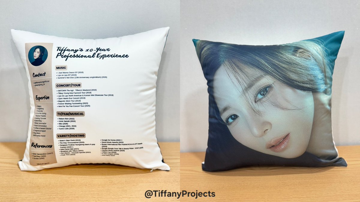 TiffanyProjects's tweet photo. TIFFANY YOUNG 10TH ANNIVERSARY SUPPORT

• 10-Year Professional Experience cushion
• Album milestone beer glasses
• Custom-print golf balls set
• Pressed flower frame with letter
• Congratulatory baby pink &amp; white mixed balloons
• Spring blossom flower bouquet

#TiffanyYoung https://t.co/iLkhVcA3BK
