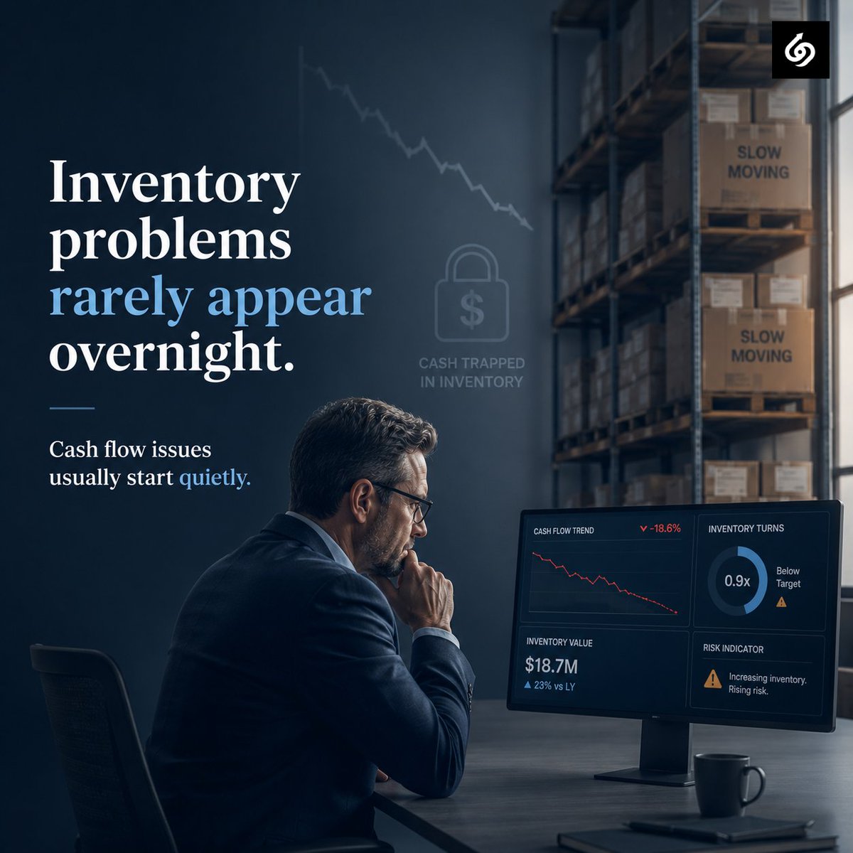 Insightfulfa's tweet photo. 𝐂𝐅𝐎𝐬 : 𝐰𝐡𝐚𝐭’𝐬 𝐭𝐡𝐞 𝐛𝐢𝐠𝐠𝐞𝐬𝐭 𝐢𝐧𝐯𝐞𝐧𝐭𝐨𝐫𝐲 𝐫𝐞𝐝 𝐟𝐥𝐚𝐠 𝐲𝐨𝐮 𝐬𝐞𝐞 𝐛𝐞𝐟𝐨𝐫𝐞 𝐜𝐚𝐬𝐡 𝐟𝐥𝐨𝐰 𝐩𝐫𝐨𝐛𝐥𝐞𝐦𝐬 𝐡𝐢𝐭?

• slow-moving stock?
• over-ordering?
• poor forecasting?
• disconnected visibility?

What warning sign do you spot first? 👇 https://t.co/xGWGySnsui