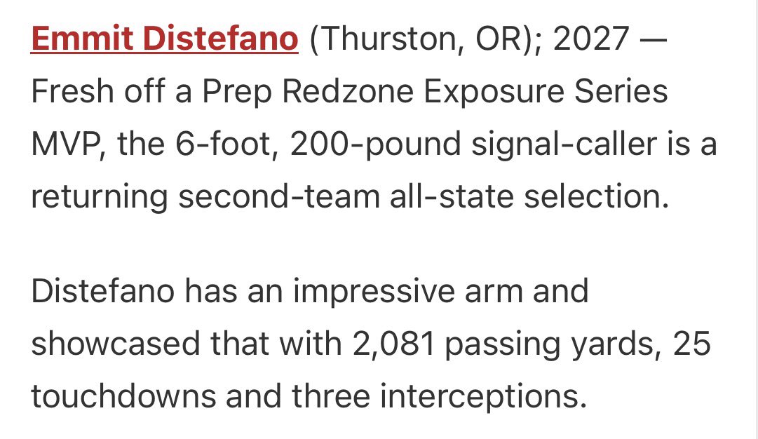 EmmitD7's tweet photo. Really appreciate the write up from @AndrewNemec and can’t wait to get back to work tomorrow at the @BeaverFootball prospect camp!! @CoachJCraft @NickSpause @CoachJWellsNCSA @JordanJ_ @coachjoemohr @Coach_G_Magana @ttherzog @CoachGropCOS_HC @Go__Beavers @beaubgates @THENWSHOWCASE https://t.co/d80qvLRNi0