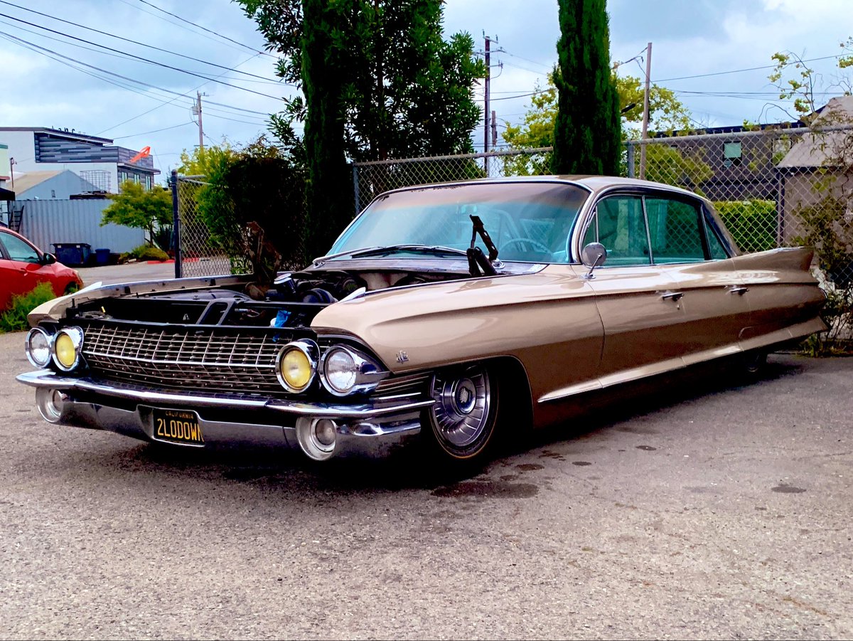 SFcarspots's tweet photo. #SedanSaturday Spotted this cool low and modified 1961-1962 Cadillac Sedan DeVille #Cadillac #CadillacDeVille #CadillacSedanDeVille #DeVille #SedanDeVille #CadillacMotors
#CadillacMotorDivision #GM #GeneralMotors #GeneralMotorsCorporation #BiancoCadillac #BiancoCadillacInc
#AmericanAutomobile
#AmericanSedan #AmericanSaloon #Lowrider #RatRod #HotRod
#MuscleCar #Carspotting #Carhunting #SFCarspots #CadillacbySF #CadillacCarsbySF Spotted 05/25/2026