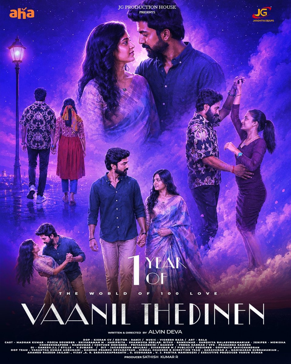 Alvin_deva_'s tweet photo. One year ago, a story of love found its way into your hearts. ❤️
Dear Audience ❤️,  To everyone who watched, shared, and supported Vaanil Thedinen ❤️,  Thank you for being part of our story. 
- AD &amp; Team
@kishan_cv51219 https://t.co/VUvziOTZFG