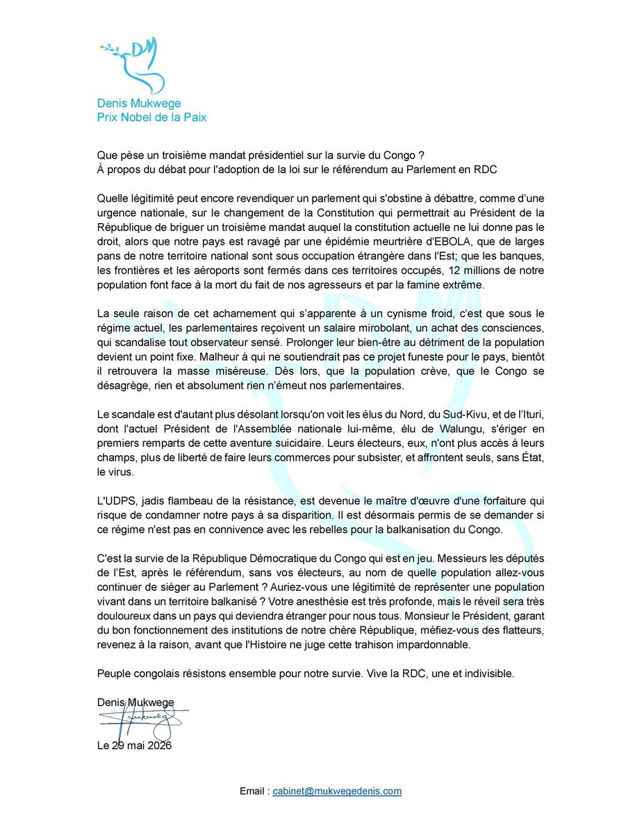 ALihau91053's tweet photo. @IsralMutombo11 Alors comme vous avez commencé à chercher la troisième mandat alors  vous commencez à préparer aussi parce que la troisième guerre mondiale dans le Public démocratique du Congo pour la balkanisation de notre pays les Américains et les Européens ont besoin de pays là c’est diviser https://t.co/j0MaOWiAod