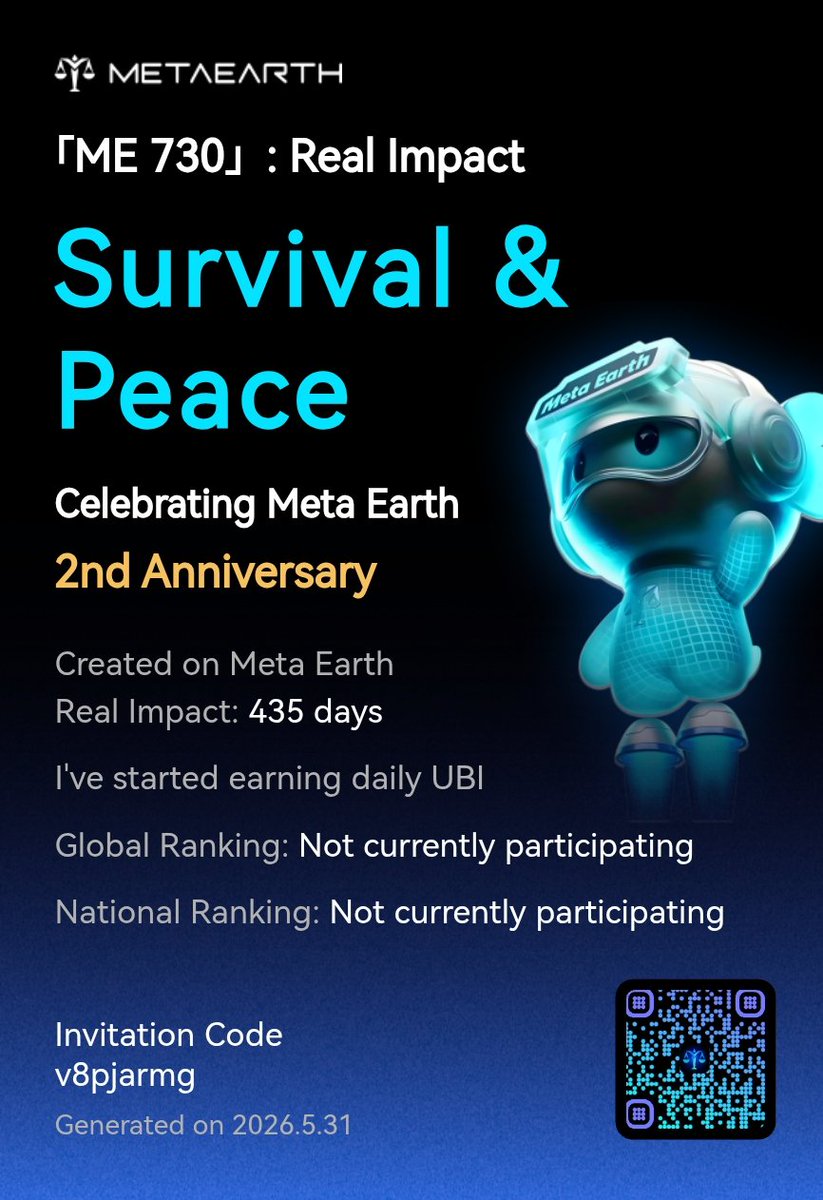 afeezokocha10's tweet photo. 「ME 730」: Real Impact I’ve started earning daily unconditional basic Income and helping more people do the same. Create your impact with us and win up to $20,000 in rewards! Join here:... Read more:
https://t.co/PFBYyt3qKx https://t.co/vT6zfnPREa