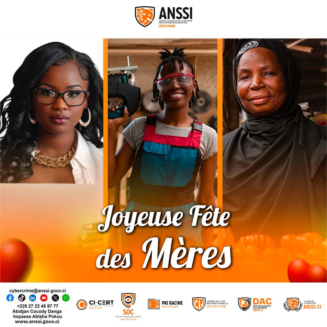 ANSSI_CI's tweet photo. 𝗕𝗼𝗻𝗻𝗲 𝗳𝗲̂𝘁𝗲 𝗱𝗲𝘀 𝗠𝗘̀𝗥𝗘𝗦.

#Anssici
#cybersécuritéci
#cybercriminalitéci https://t.co/n3ST5AsZcj