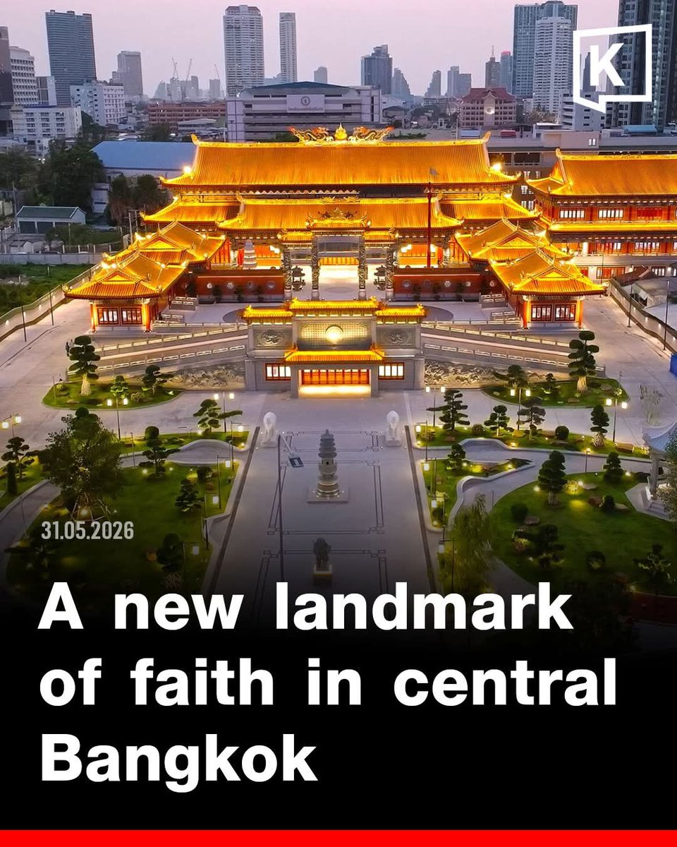 KhaosodEnglish's tweet photo. Bangkok has a stunning new landmark. The Tai Hong Kong White Jade Shrine in Sathon opened on 25 May, housing one of Thailand's largest white jade statues and over a century of Teochew cultural heritage.
https://t.co/zrDI3bGD7E 
#Bangkok https://t.co/6wtJgF0yLv