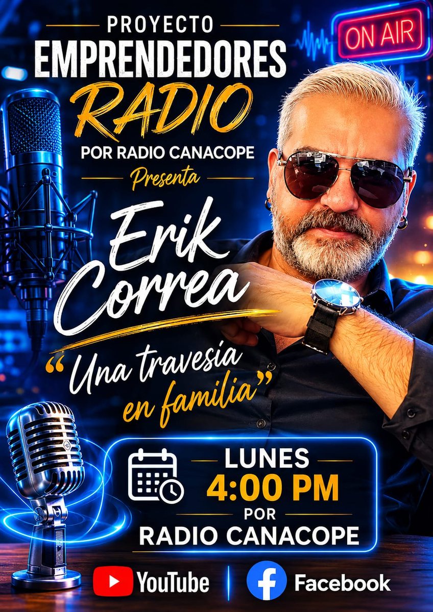 CanacopeMx's tweet photo. ✈️🌎 “Una travesía en familia”

🗓️ Día: Lunes | 4:00 pm

📻 En vivo por Radio Canacope CDMX
https://t.co/P1Nmm3TBxW https://t.co/xslxLMo1Zl