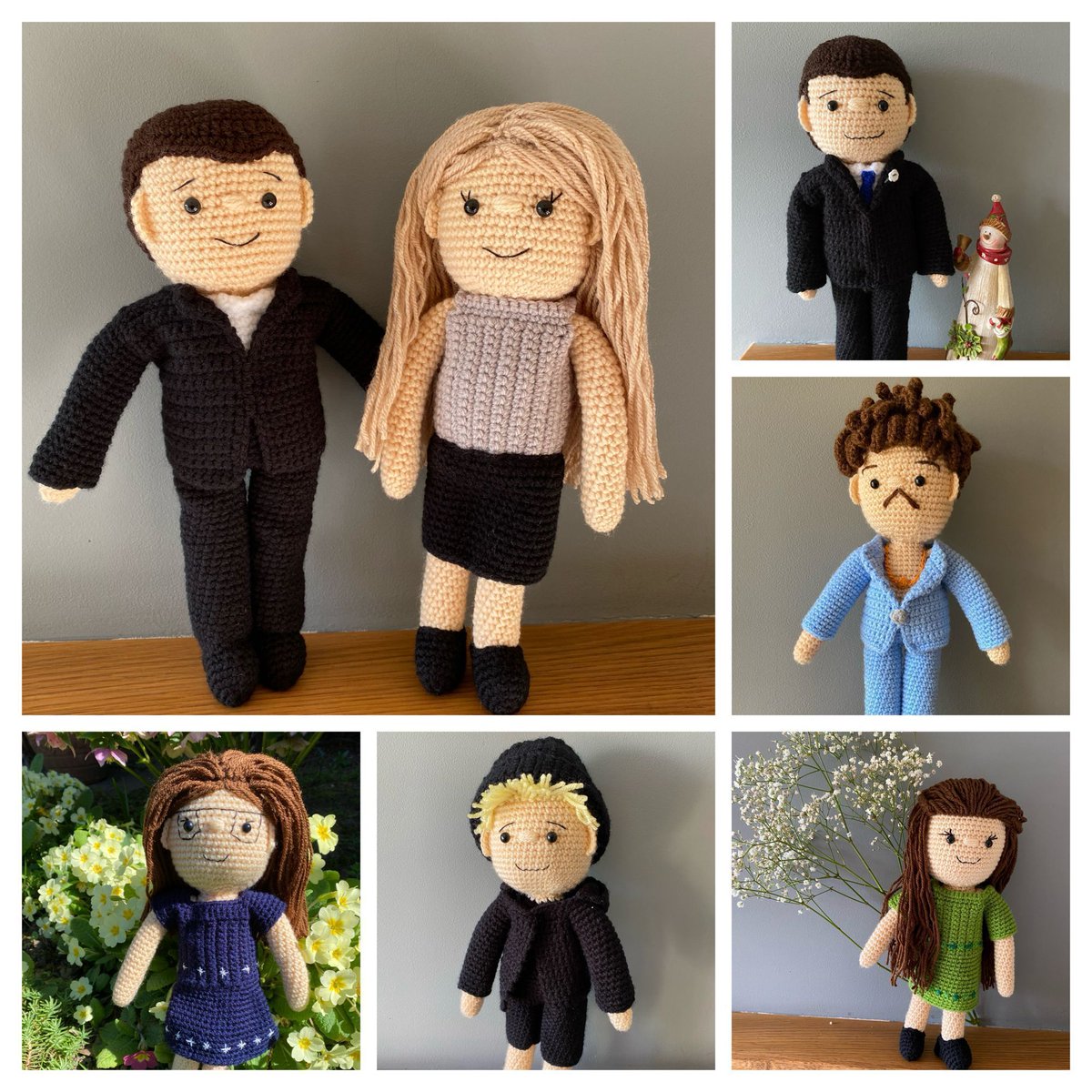 Tanyawarren's tweet photo. My crochet dolls can be CUSTOMISED to your taste.  Let me create your own little Mini Me.

Here are just a few of my favourites from 2025 😊  

 https://t.co/g4kQHYysQE

#UKMakers #firsttmaster  #MHHSBD #craftbizparty https://t.co/qQf3dXkzUR