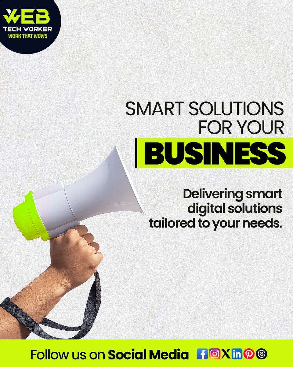 webtechworker's tweet photo. Your Business, Powered by Smart Digital Solutions 🚀

From strategy to execution, we deliver innovative digital solutions that help your business grow, connect, and succeed in a competitive market.

 #WebTechWorker #Innovation #OnlineGrowth #DigitalExcellence #GrowWithUs https://t.co/tKnn61Foaq