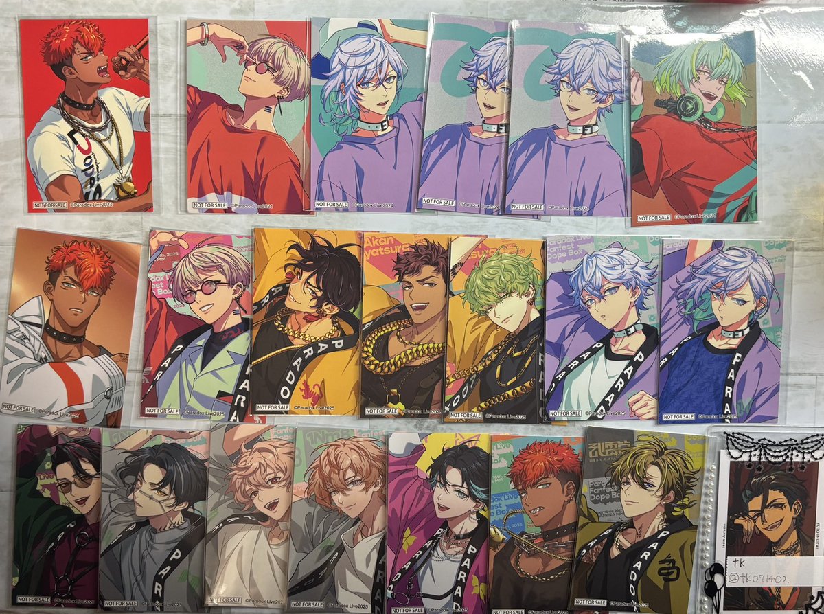 tk071402's tweet photo. 【交換】Paradox Live パラライ ドプショ
特典　カレンダーステッカー　ステッカー 
プロカ

譲 プロカ *夏準 直明 リュウ アレン2 忠成
特典 東夏  *智生 晴臣 
また画像のもの
求 憂人  匋平 、賢太(友人分)
*⇔憂人 優先
本日手渡し可能です
プロカ憂人優先で求めております。 https://t.co/Df31J5pXJU