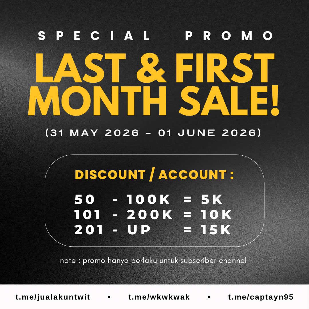 MixueID's tweet photo. ready 30 acc htmt f100 dari harga 50k jadi 45k untuk subs channel dan reseller.

ready juga acc ratusan sampe ribuan tiap hari di channel. bisa langsung cek channel lagi promo sampe besok https://t.co/yKYzodLTIm

#zonauang #ratzone #ratspace https://t.co/QEUrLgcqOO
