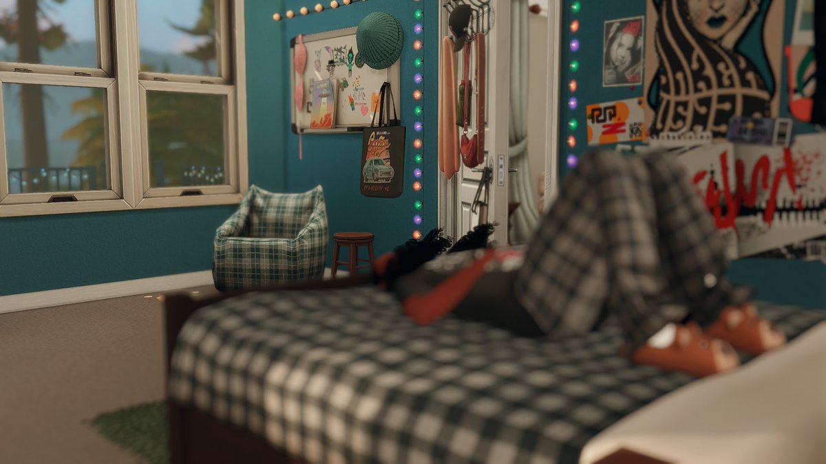 CherriiSims's tweet photo. ☆ DREW’S ROOM ☆ #sims #sims4 https://t.co/tjxUQsTQN2