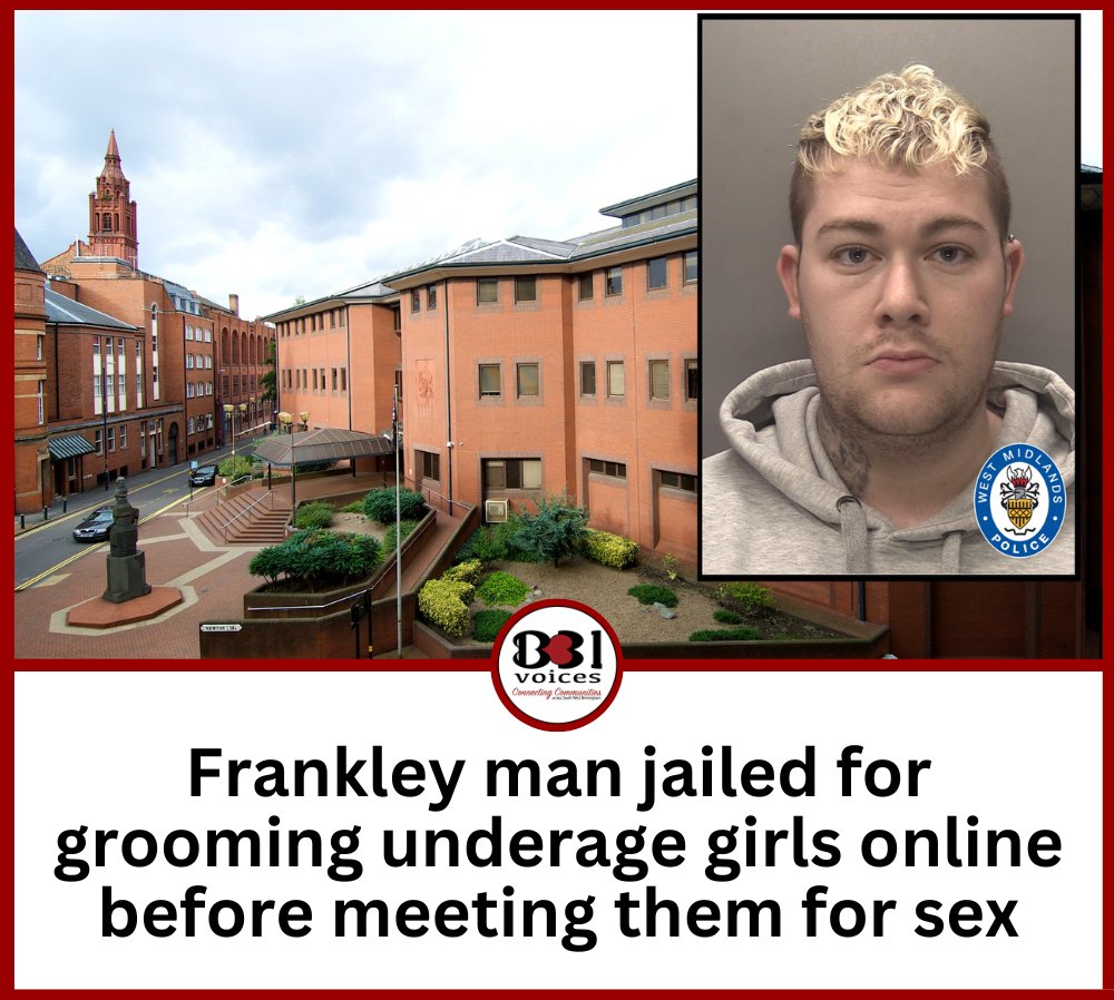 B31Voices's tweet photo. #SundayCatchUp β Frankley man jailed for grooming underage girls online before meeting them for sex
READ HERE:π Β https://t.co/V3iQzft7QZ Β
-
#SWBrumCRIME
#Frankley
#Rubery
#Jailed
#Groomer
#Birmingham
#BirminghamUK
#B31Voices #BVoices https://t.co/MVuG7LvdZV