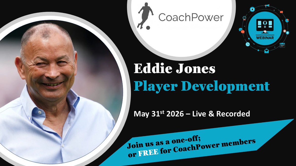 power_ray's tweet photo. REALLY looking forward to our webinar with the great EDDIE JONES later today

And what a way to get us going 👇 

🤔 What question would you ask Eddie about youth coaching / development???

Link to join us LIVE (&amp; recorded) is below https://t.co/EsC8lQEiwm