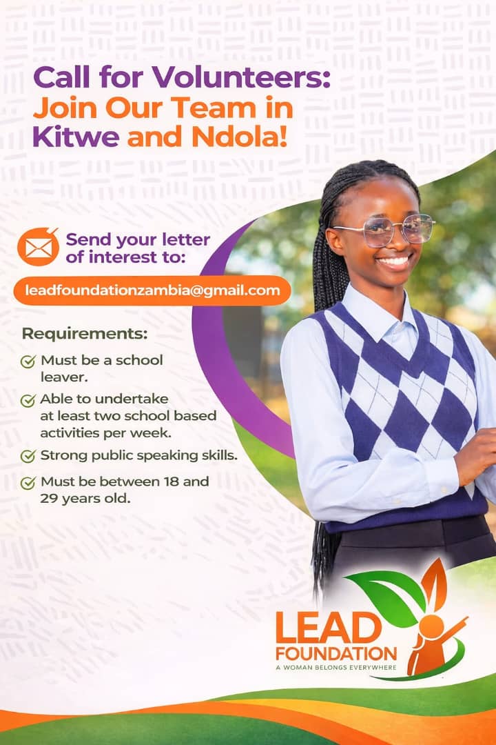 lead_zambia's tweet photo. Are you a young person passionate about Climate change,  Mental Health and Governance?

Well this is an opportunity for you to make a meaningful change to your community using a youth-led platform. 

Join our team today!

#WeLead https://t.co/gsxAC9mjVZ