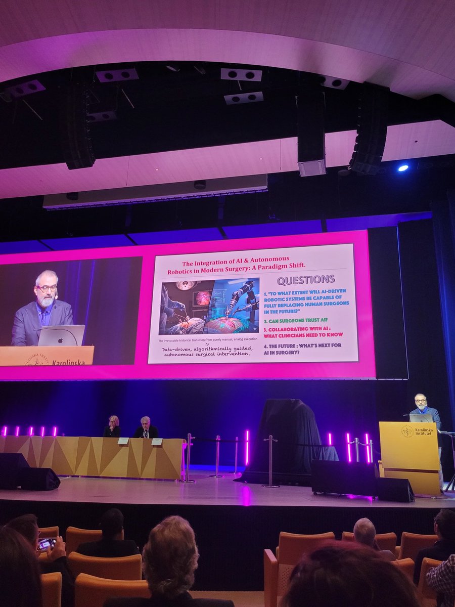 cagrigulumser's tweet photo. At the Society of European Robotic Gynaecological Surgery (SERGS) congress in Stockholm, I had the privilege of presenting the most recent scientific advancements regarding "AI in Surgery." It was a honor to be at Karolinska Institutet to a international delegation of physicians https://t.co/hHIR7nZ1pu