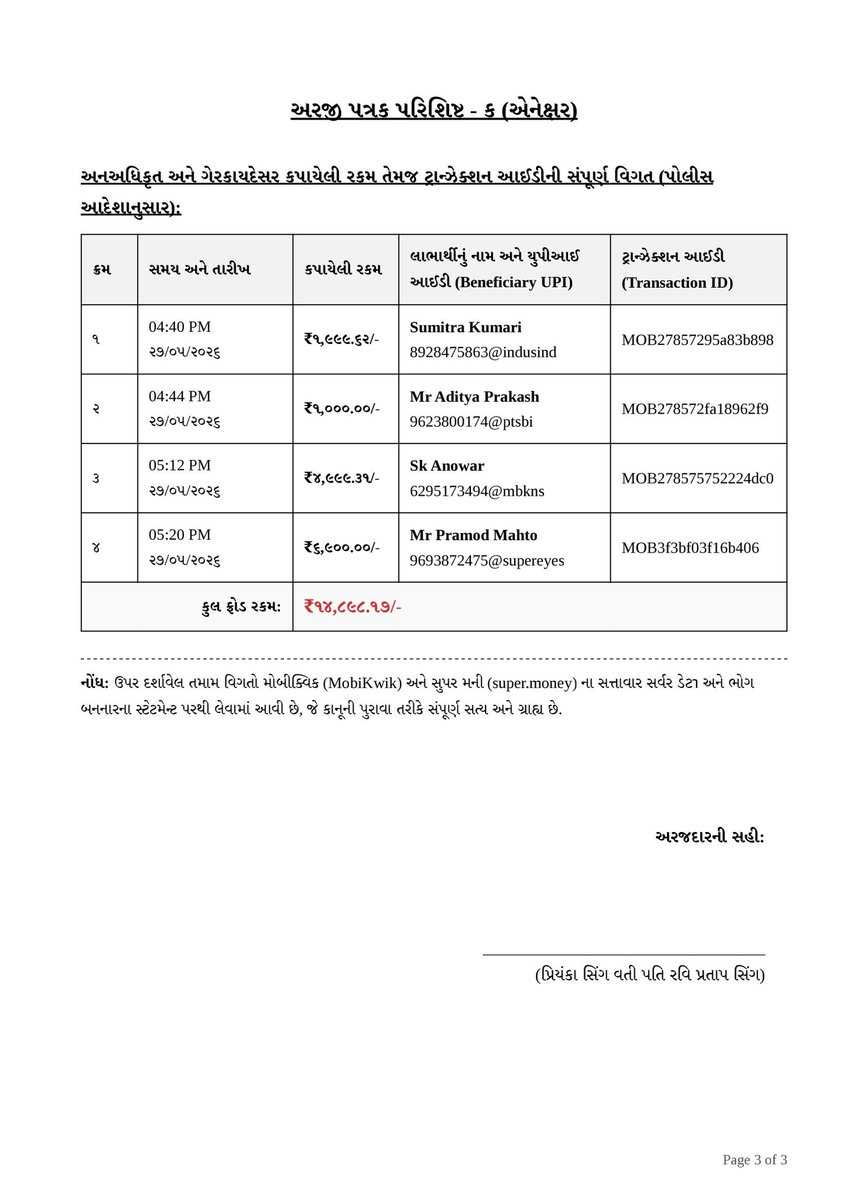 PriyankaSi4511's tweet photo. Severe security lapse on @MobiKwik! Hacked via session hijacking on 27/05. Stole ₹6900 &amp; ₹1999.
I reported instantly but customer care saidwe can't help, complain to cyber crime". 
Filed Cyber&amp;Bhestan PS Surat complaint. Still NO response/Lien!
@RBI @CybercrimeCID @PMOIndia_RC https://t.co/uOjfOnR7rD
