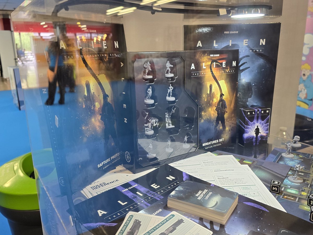 avpgalaxy's tweet photo. The Alien Roleplaying Game was on display at UK Games Expo this weekend! #AlienRPG #UKGE #UKGE2026 #Alien #Xenomorph #FreeLeague #FriaLigan https://t.co/mmHjiaVsyq
