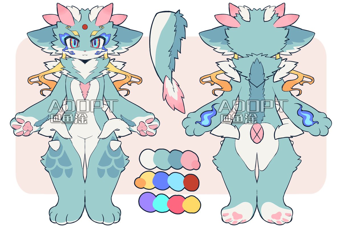 wishfish14's tweet photo. Kemono/furry adopt
🪷🐉
Price: 50$ 
Monetized content ✅
Commercial use +10$

via VGen✅
Paypal✅

#furry #kemono #furryadopt https://t.co/GyXH9JtK5q
