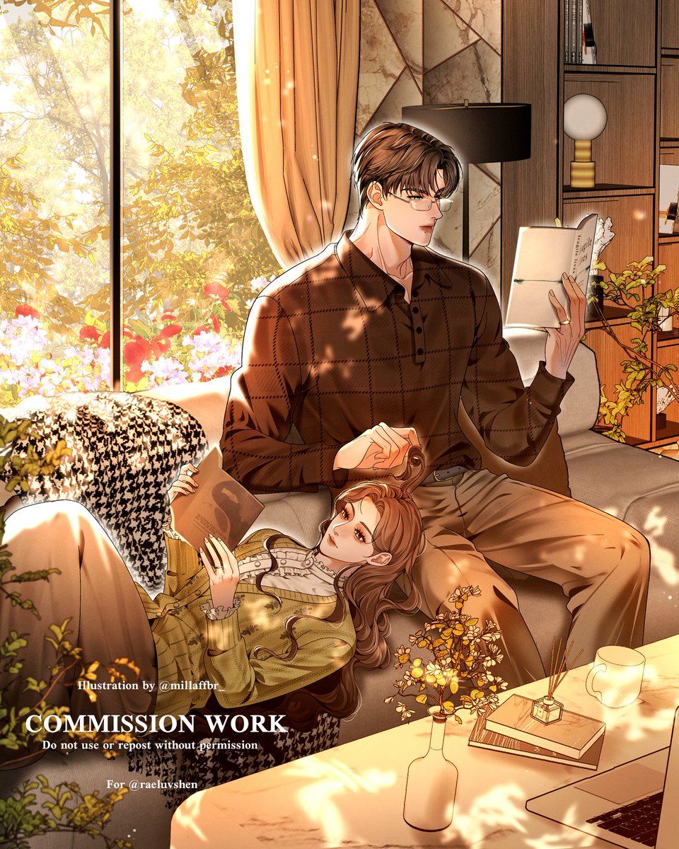 raeluvshen's tweet photo. My forever reading mate📖🤍 
“We can just read, each with our own book. No need to talk. That’s enough.” — #Zayne #LoveandDeepspace 

Art © millovienne / millaffbr_ (ig) https://t.co/OOQSU4vOlm