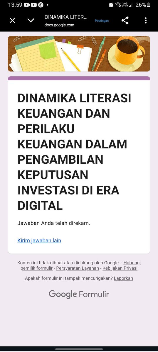 Innerrchiildd's tweet photo. @mas_langz sudah kak ditunggu feedback nya
https://t.co/lYiFGWJw2A
ini punyaku ya kak untuk kriteria responden jawab ya semua, domisili bebas aja. untuk jawaban kuesioner usahain jangan ngeblock ya, dan isi nya 4/5, boleh sesekali 3 https://t.co/vjmh0hmmB9