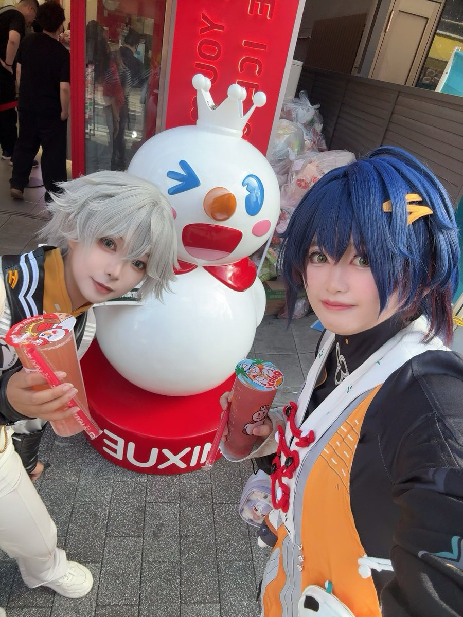 r02_hal's tweet photo. アキラ&amp;リンで中華街なう！

アキラ@umiahals 

#ココフリ
#ココフリ中華街 https://t.co/msQaDj8jUa