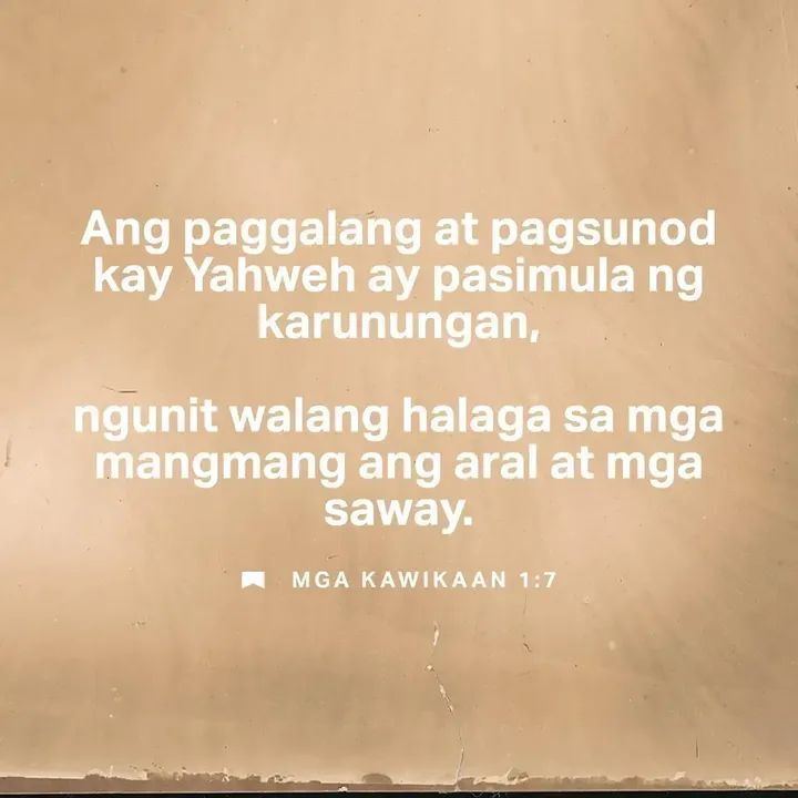 UnconMusings's tweet photo. Mga Kawikaan 1
7 Ang paggalang at pagsunod kay Yahweh ay pasimula ng karunungan,
ngunit walang halaga sa mga mangmang ang aral at mga saway.

*June 7, 2025
Looking back to a year of God's faithfulness, favor, and promises fulfilled.
#thebestisyettocome
#Proverbs #Psalms #lookback https://t.co/kpmcGPzCjb